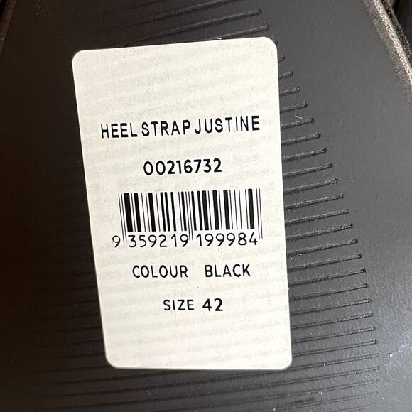 City Chic US 11 EU 42 Heels Justine Black Strappy NEW 3.75" Faux Suede Evening - Picture 8 of 9